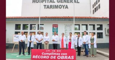 Inauguración de obras de rehabilitación del Hospital General de Tarimoya, Veracruz.