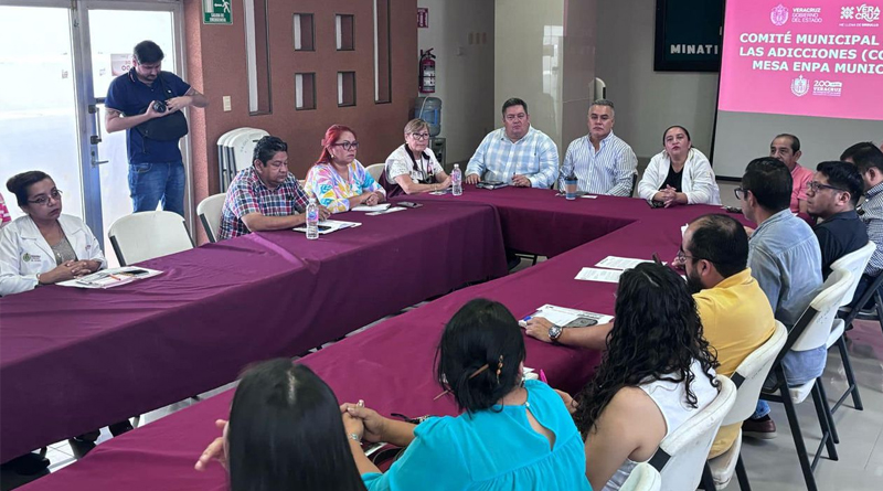 Participamos en la sesión del Comité contra las Adicciones (COMCA) y mesa ENPA en el municipio de Misantla