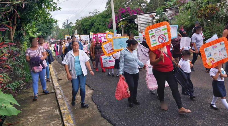 Visitamos el municipio de Sochiapa para realizar acciones de combate contra el mosquito transmisor del dengue