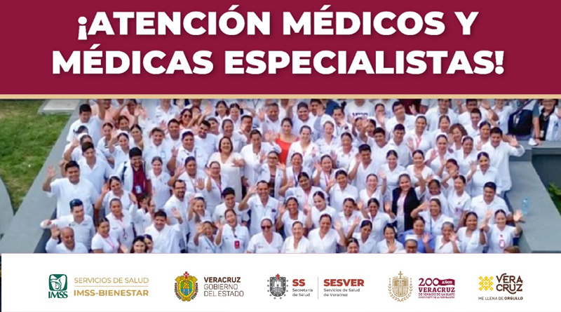 ¡A las y los médicos especialistas!