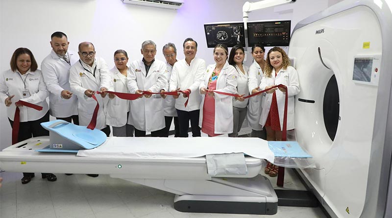 Inauguramos la sala confortable donde está instalado un nuevo tomógrafo del Hospital de Poza Rica