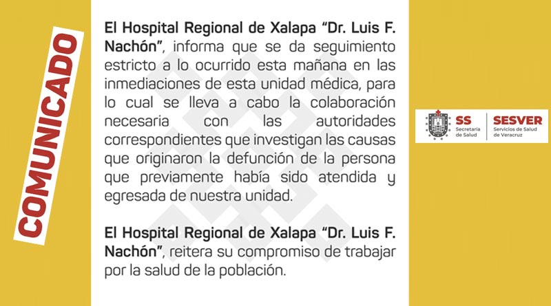 El Hospital Regional de Xalapa «Dr. Luis F.Nachón»