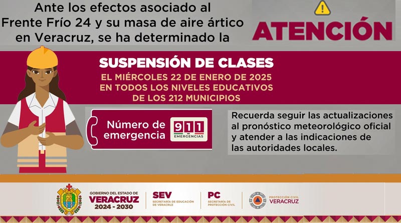 Suspensión de clases en el estado