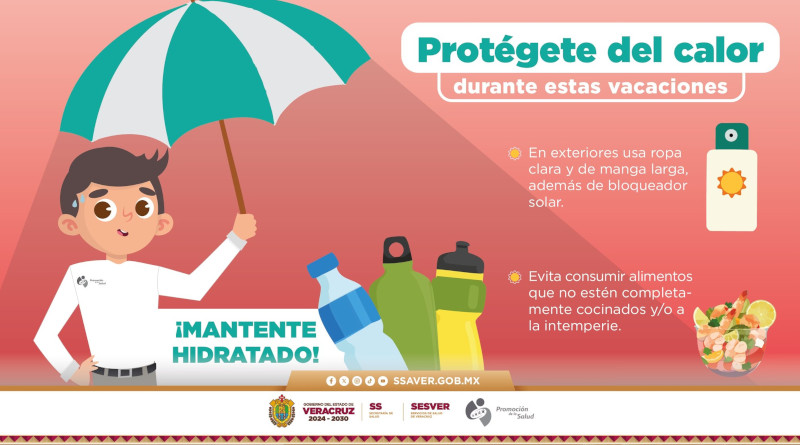 Protégete del calor durante estas vacaciones